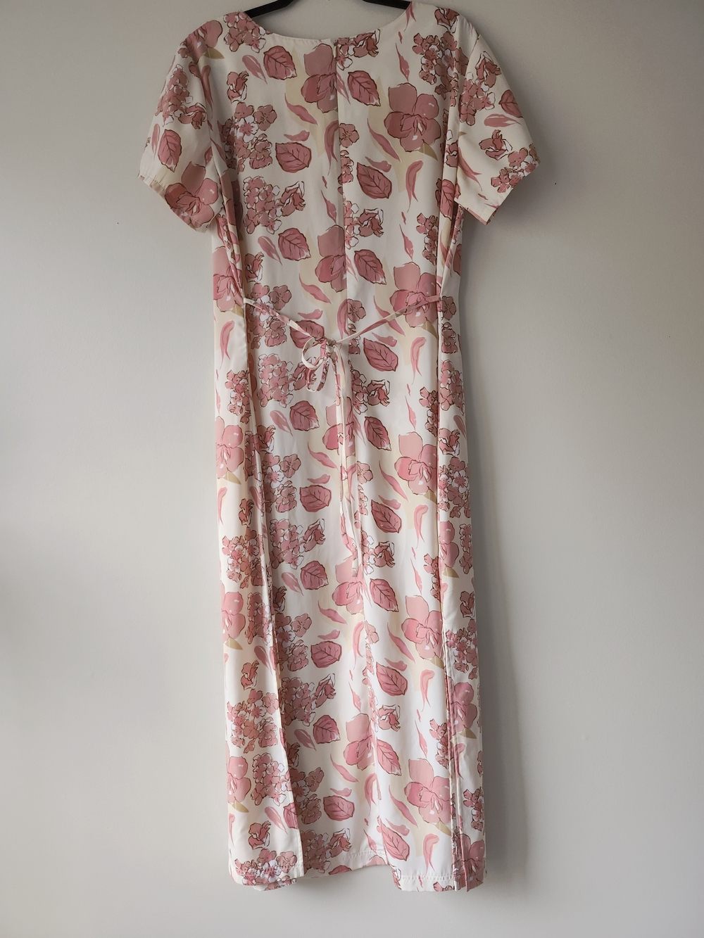 Floral Pink & Yellow Short-Sleeve Maxi Dress - Picture 7 of 10